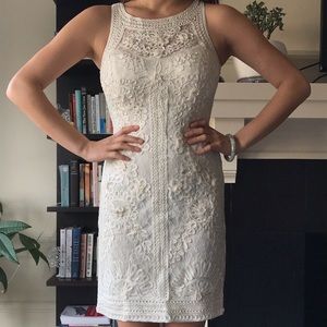 Sue Wong intricate white lace dress NWoT